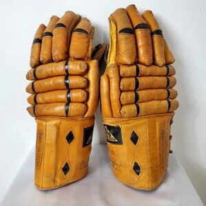 Vintage 1940s/1950s Genuine Leather Hockey Gloves
